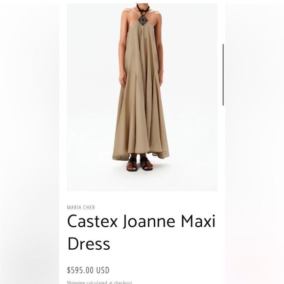 Maria Cher Mariacher Womens Castex Joanne Halter Flowy Maxi Dress Boho Indie‎ L - Picture 5 of 11
